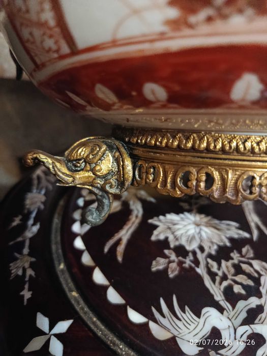 Tigela de porcelana Kutani Japão Séc XIX