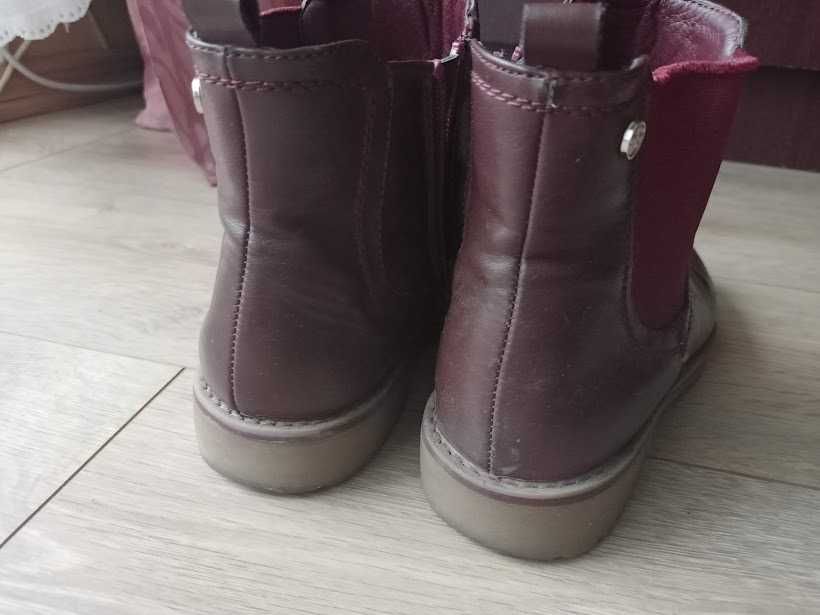Botki wiśniowe/burgundowe
