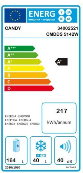 Frigorífico Candy CMDDS 5142W