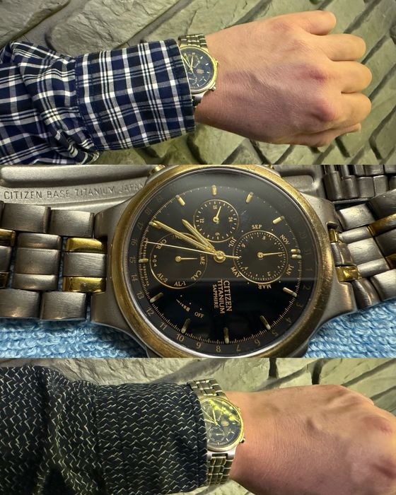 CITIZEN Titanium SAPPHIRE  Chronograph 6850