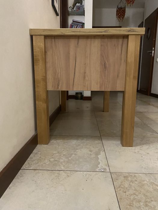 Biurko dębowe 70x120x75cm piękne, lite drewno, jak nowe