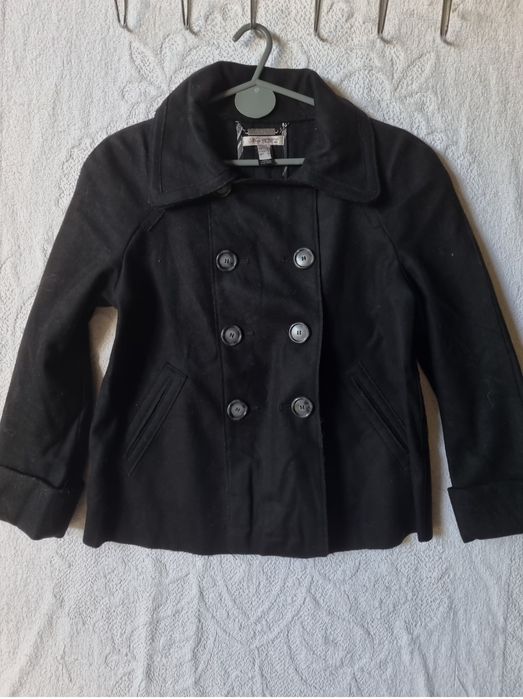 Sobretudo preto de mulher Pull&Bear TM M  ST 025