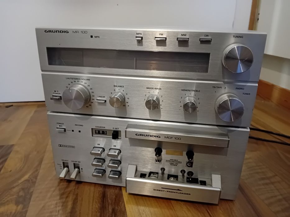 Sprzedam zestaw grundig amplituner mr100 i deck mcf100