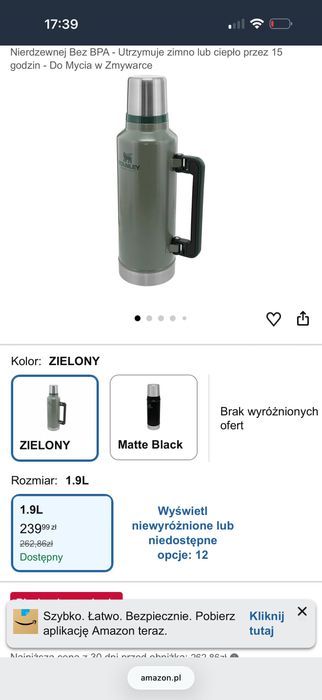 Nowy termos Stanley legendary classic 1,4l
