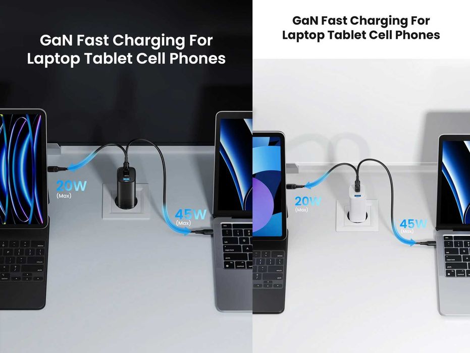 Зарядні пристрої ASOMETECH 65W / 67W Wall GaN Charger (RCE-6501/6701)