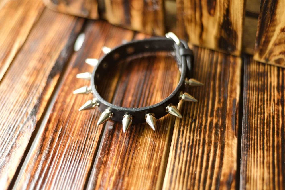 Pieszczochy na szyję z kolcami-ćwiekami