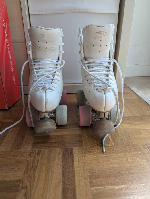 Patins Artísticos Edea Rondò (230 / EU 34.5) — Base Roll-Line Variant + Rodas Giotto