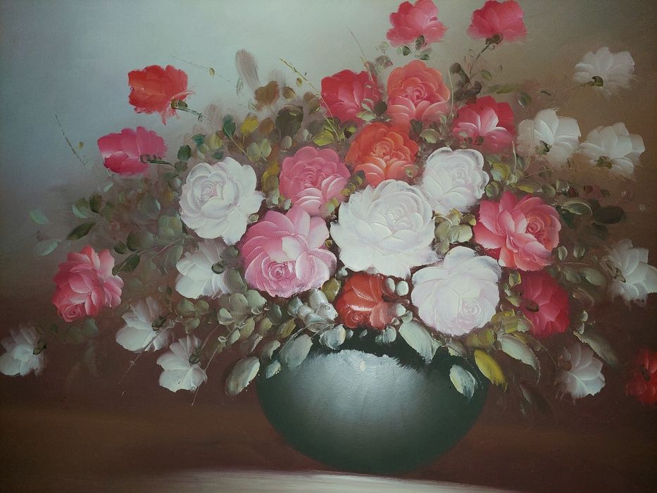 Quadro pintado a óleo.