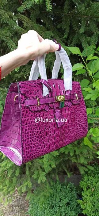 Сумка жіноча під крокодила в стилі Birkin, стьобана сумка, міні крос боді (під замовлення)