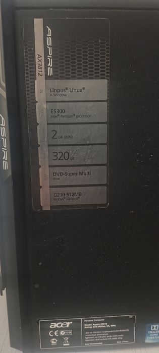 Системный блок и монитор LG