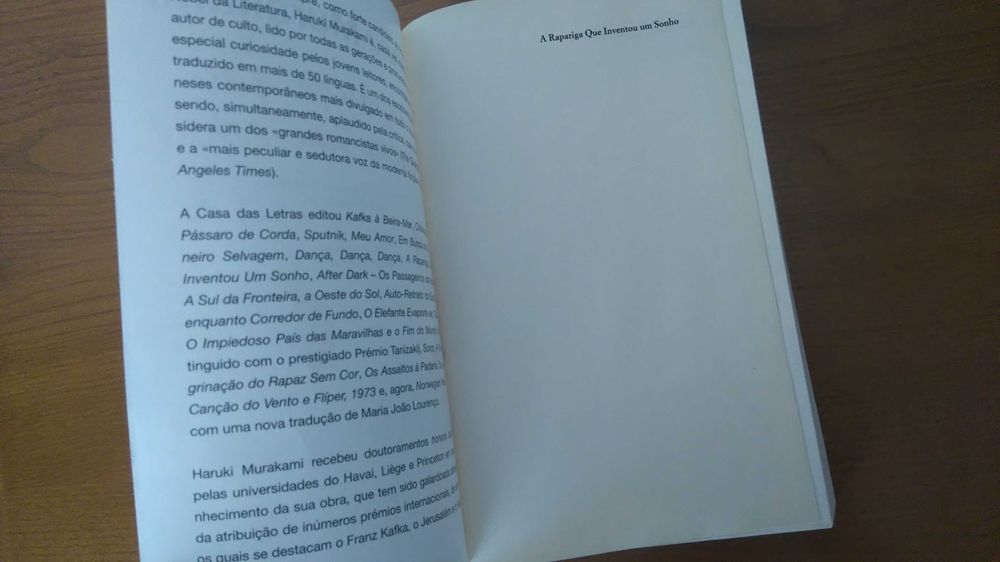 A rapariga que inventou um sonho de Haruki Murakami