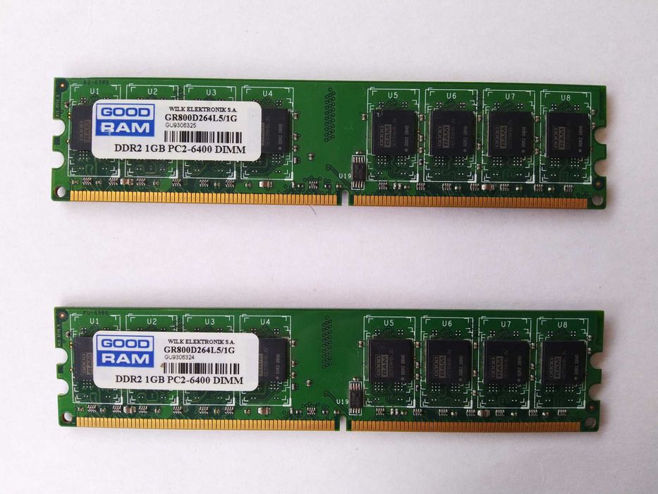 Пам'ять GOODRAM DDR2 2Gb PC2-6400 DIMM – 2шт.