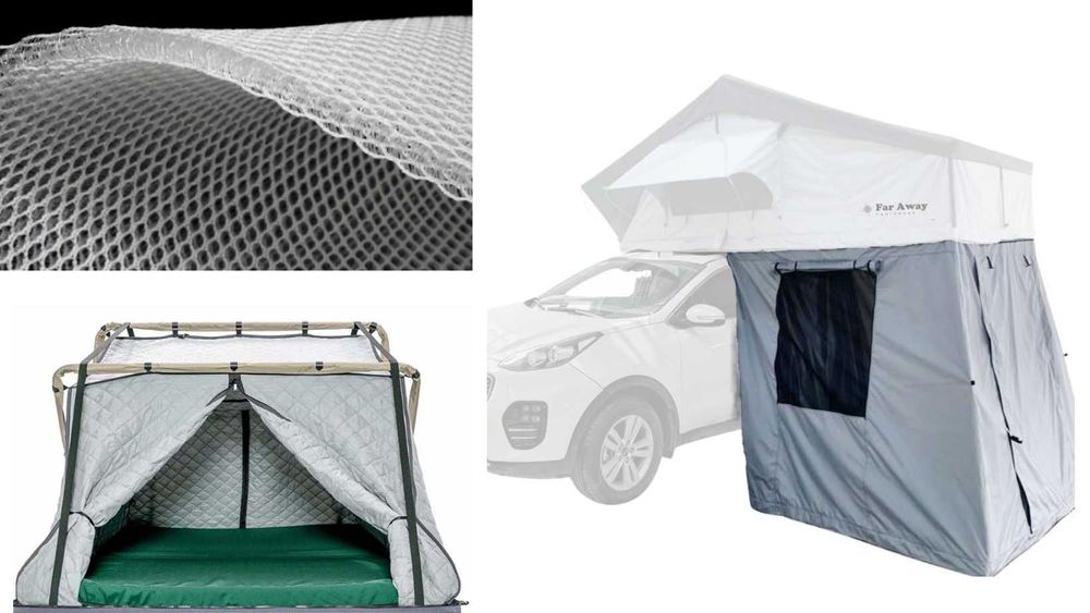 Namiot dachowy Far Away Equipment - Mont Blanc 140 zielony 3 osobowy - SMART Windows