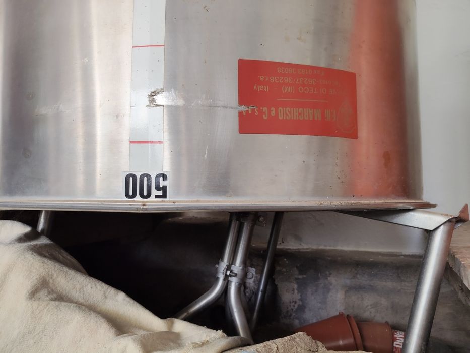 Cuba de inox 500l