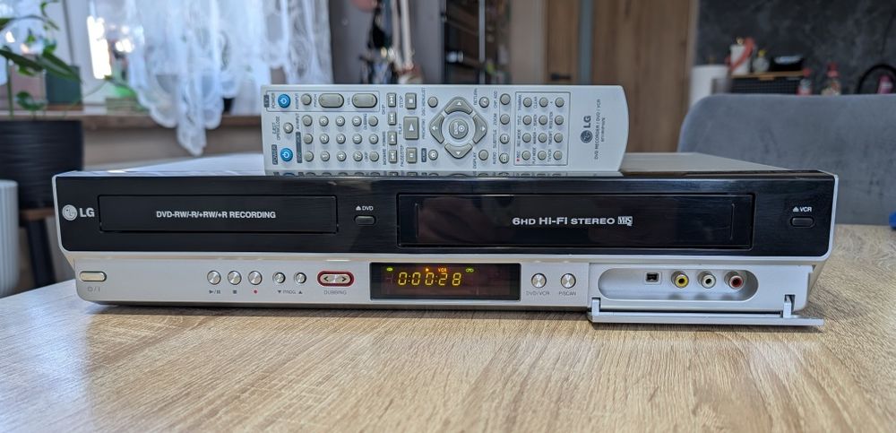 LG RC 278 #Nagrywarka DVD VHS #6HD #Hi-Fi Stereo #DivX  #DV #Pilot #Przegrywanie VHS na DVD