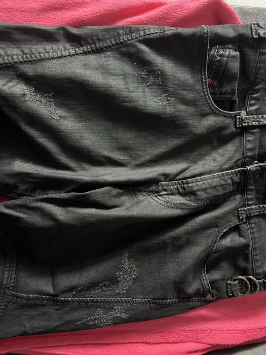 Jeansy czarne mlodziezowe
