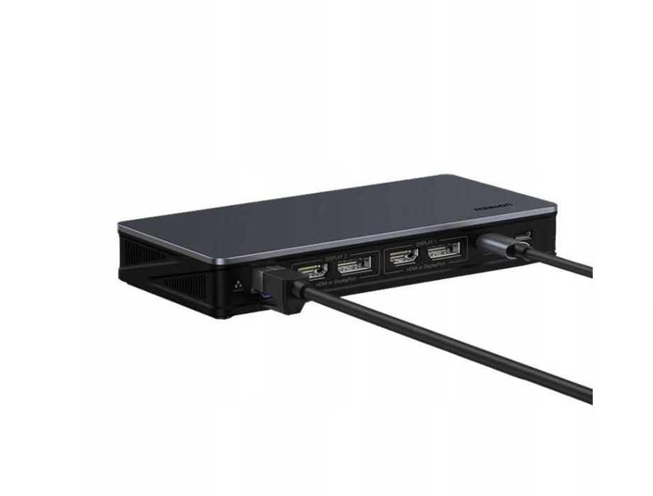 Adapter HUB UGREEN 9w1 USB-C do 2x USB-A 2x DP 2x HDMI 4K DP LAN PD 100W