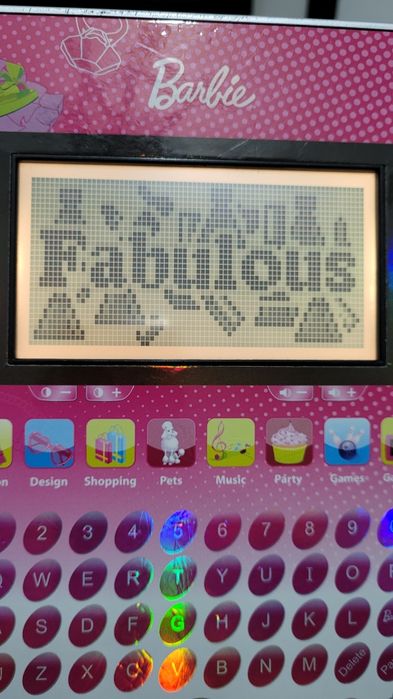 Tablet Barbie fashion z grami, kalkulatorem,prosty  język angielski