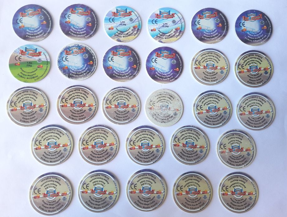 Tazos Pokemon League - venda a unidade