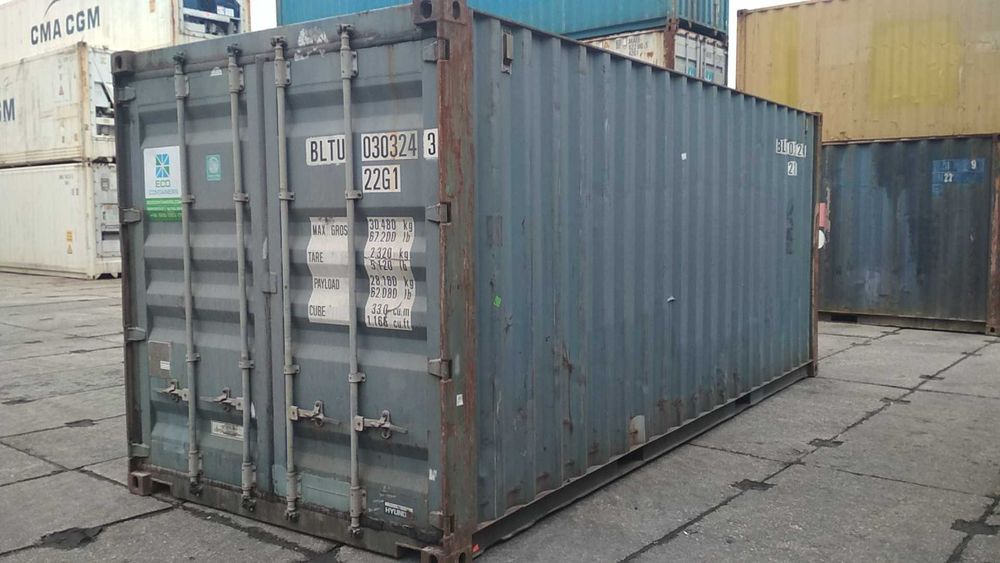Kontenery morskie magazynowe 20'DC/DV (6m) Używane (różne kolory)