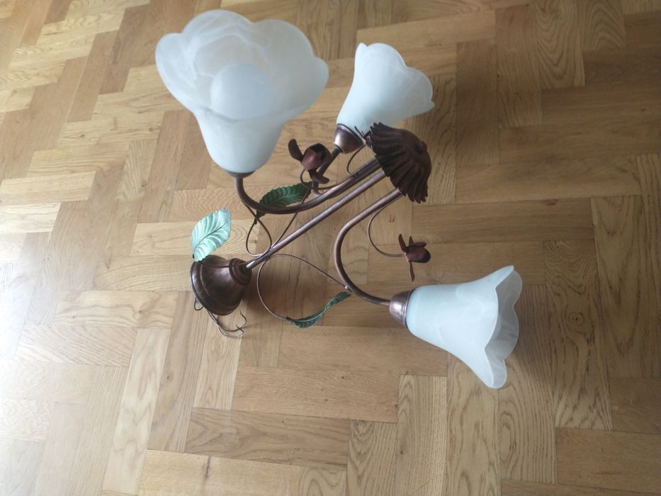 Żyrandol z kloszami