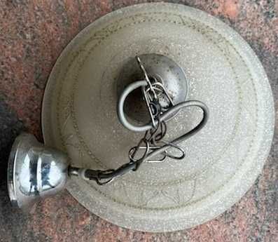 żyrandol, klosz szklany