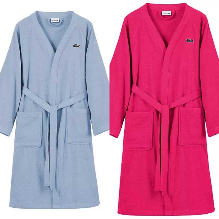 Халат банний Lacoste Home Logo Patch 100 Cotton Pique Bath Robe унісекс