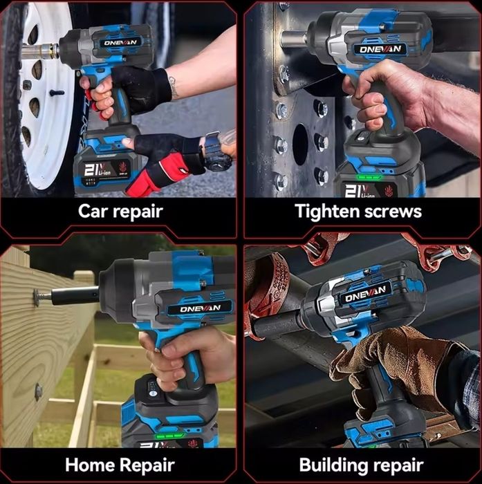 Chave de Impacto 2800nm c/ 2 Baterias 9Ah e Mala