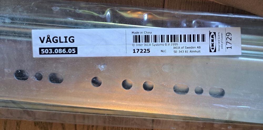 IKEA VAGLIG - szyna łącząca do frontów