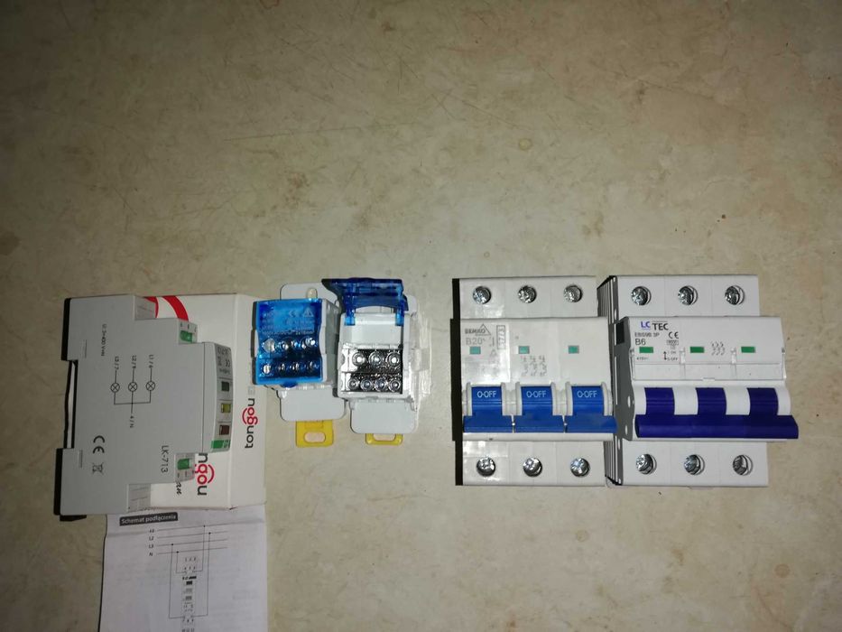 Licznik prądu 3-fazowy na szyne din i inne elektryczne rzeczy