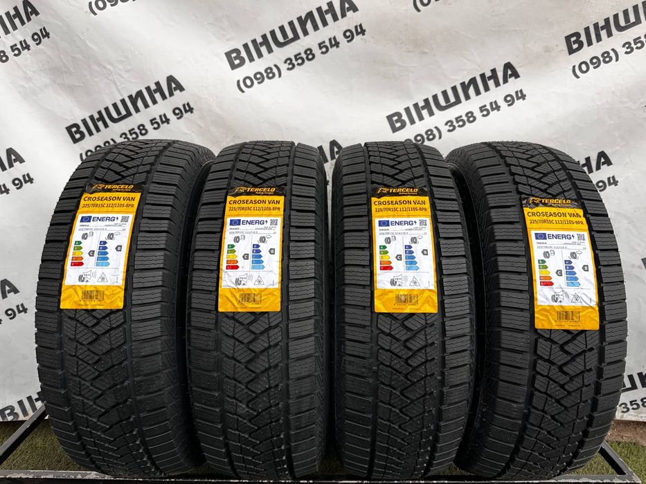 Шини 225/70 R 15C Tercelo Croseason Van. Нові колеса склад.