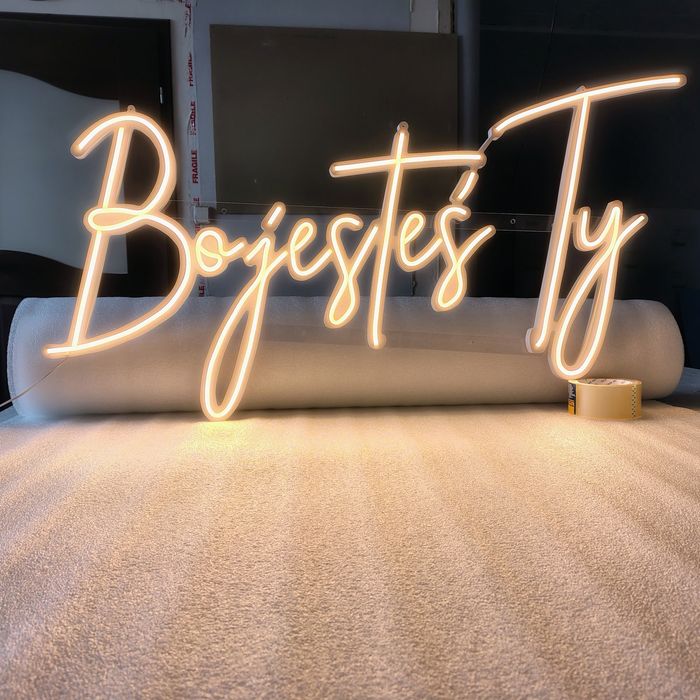 Happy Birthday napis podświetlany LED neon