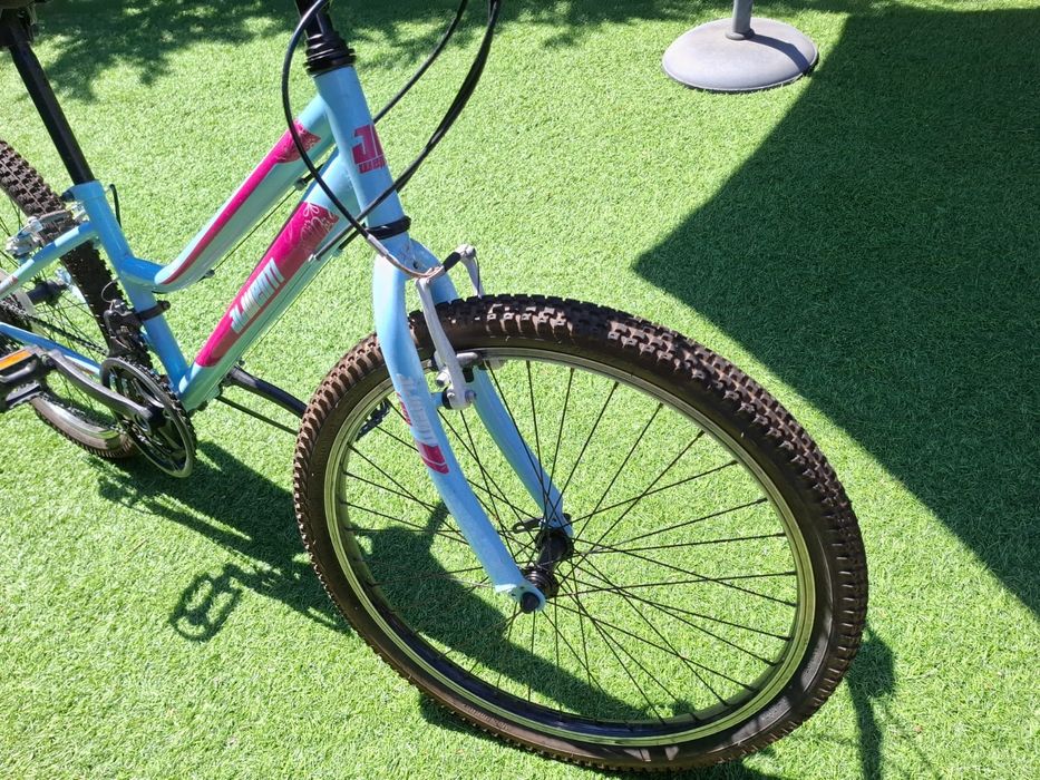 Bicicleta Aro 24 Azul e Rosa – Ótimo Estado