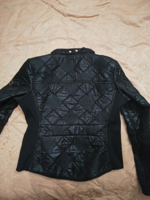 Куртка стёганая демисезонная черная "Sassofono"