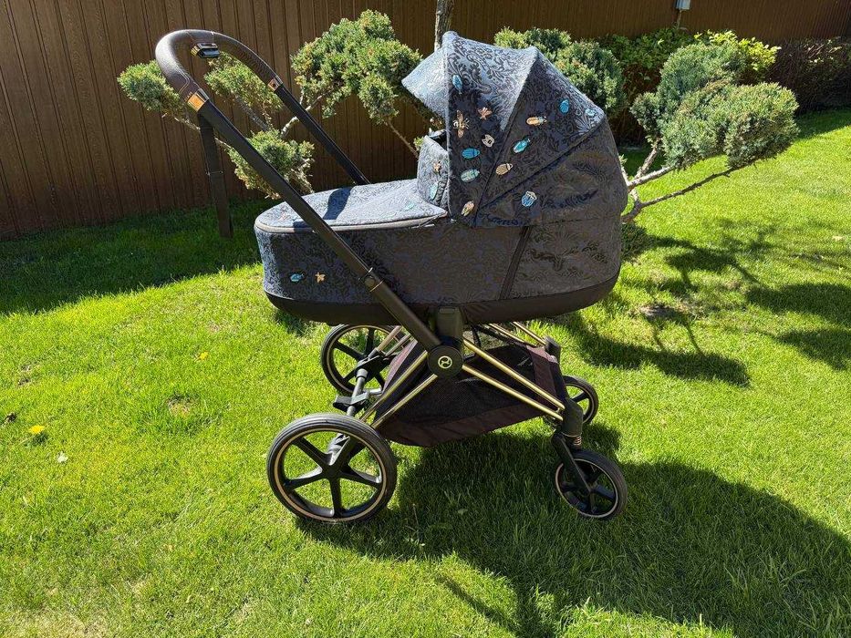 Коляска Cybex Priam 2 в 1 Jewels of Nature шасі Rosegold