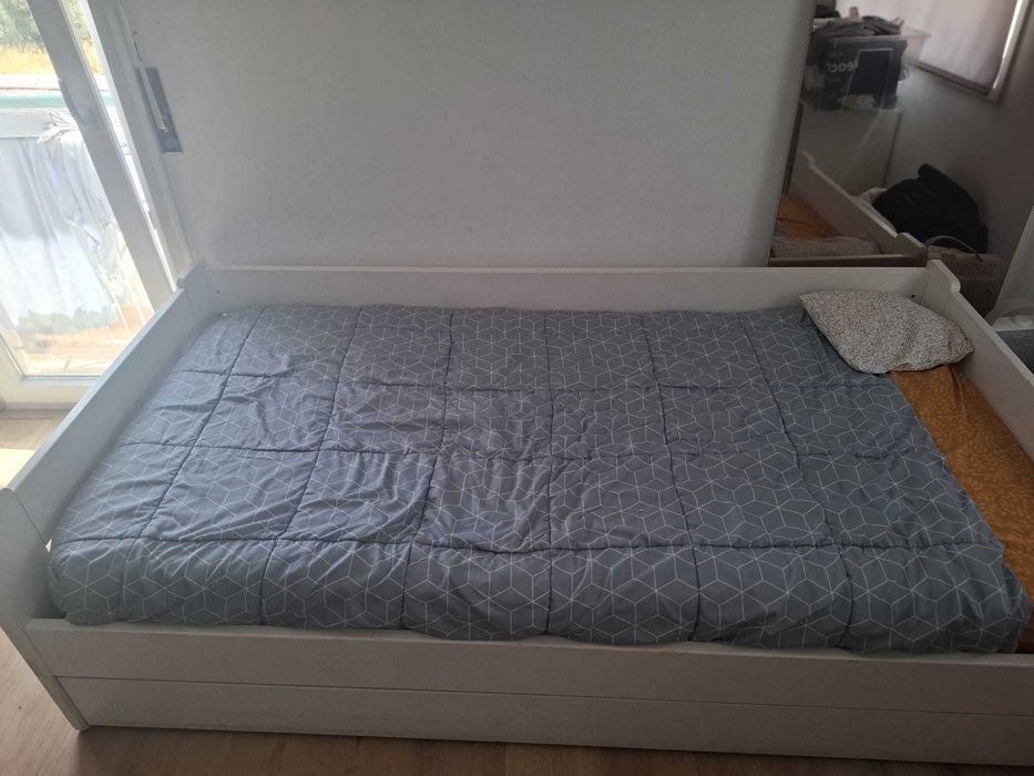 Cama solteiro com gavetão