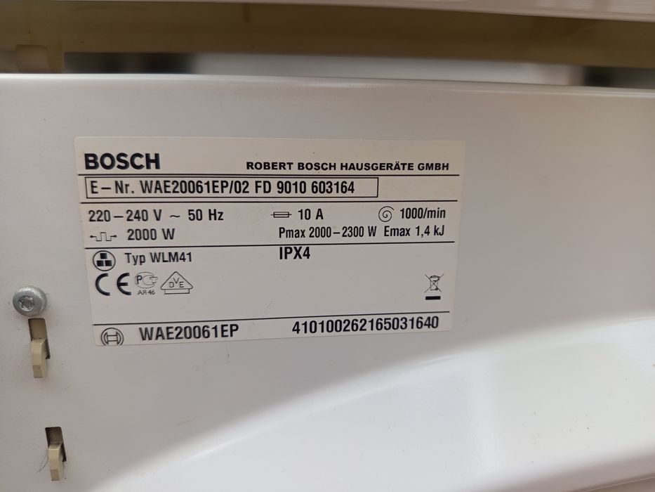 Maq. lavar roupa BOSCH unidade de controlo