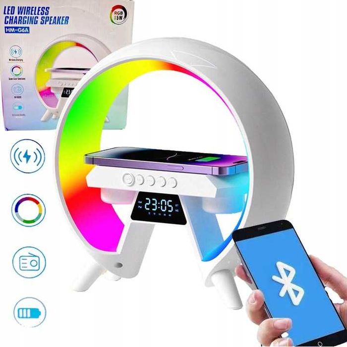 Smart G lampa LED RGB z ładowarką