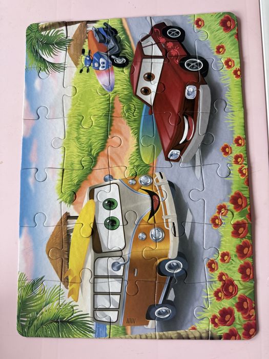 Пазл машинки тачки