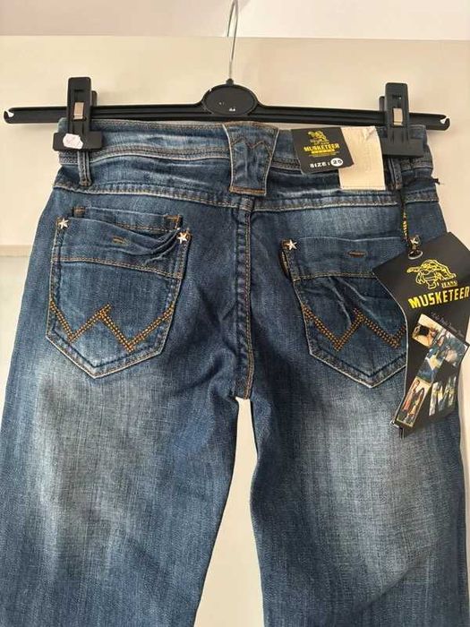 Jeansy proste, xs