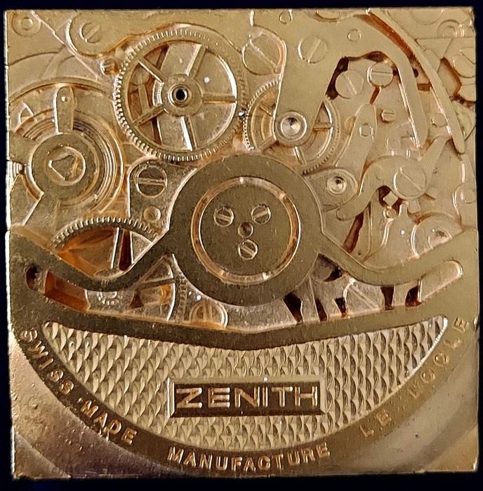 Placa Manufacture  ZENITH SWISS MADE Plaqué Ouro