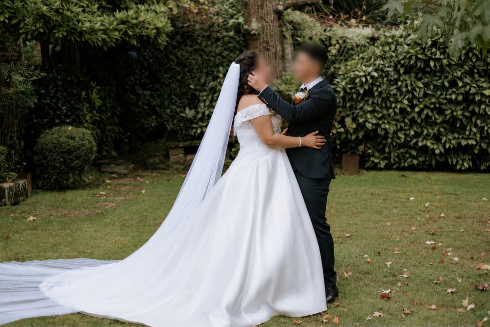 Vestido de Noiva Off-White Evasê Princesa - Pronovias