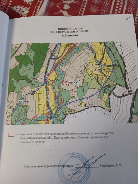 Земельна ділянка в с.Сенечів