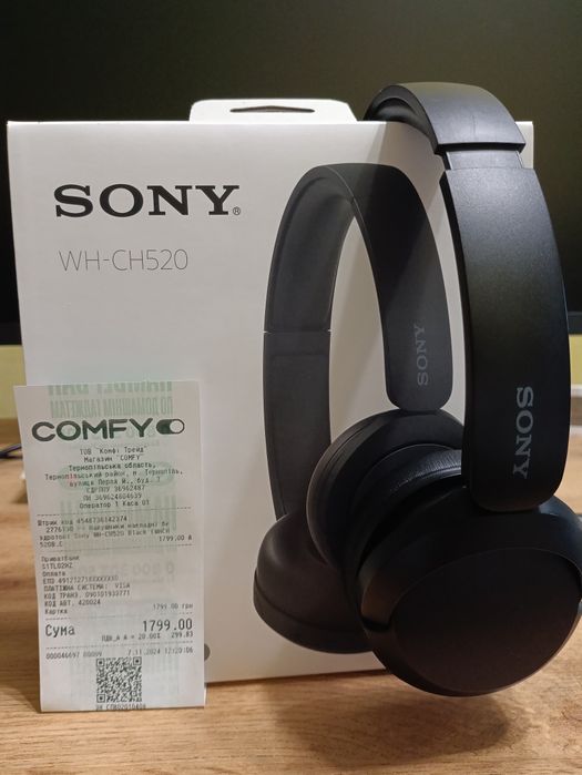 Sony WH-CH520 Black (навушники)