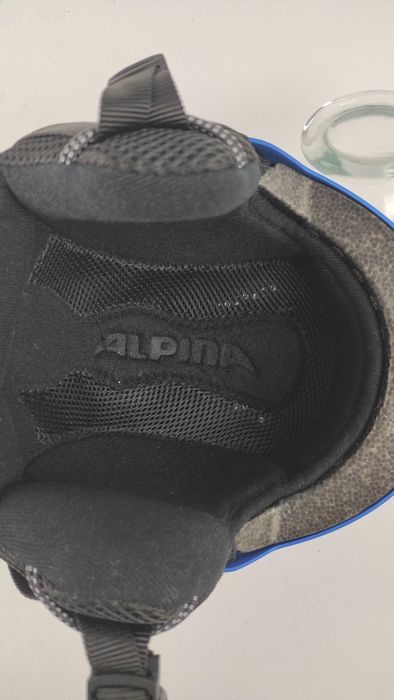 Dziecięcy kask narciarski ALPINA 48–52 cm – unisex niebieski zupo