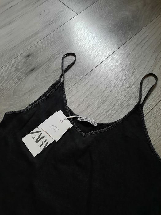 Zestaw topów basic zara bluzka crop top podkoszulka XS S 34 36