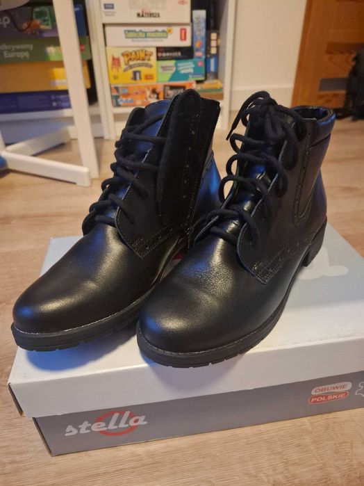 Skórzane buty damskie r.40