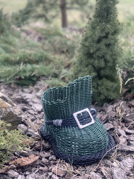 Мастер класс по плетению кашпо - башмака из ротанга