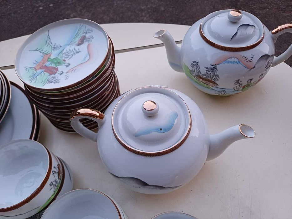 Serviço de Chá e bolo, Porcelana Fina Chinesa-48 peças