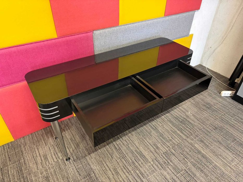 Konsola stolik konsolowy toaletka 145x45 czarna połysk zobacz!